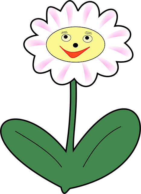 Free daisy flower plant vector