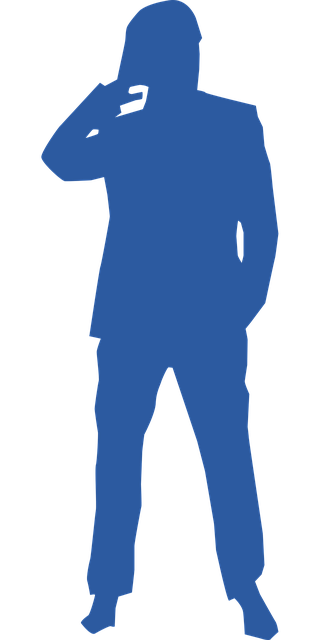 Free man suit thinking vector