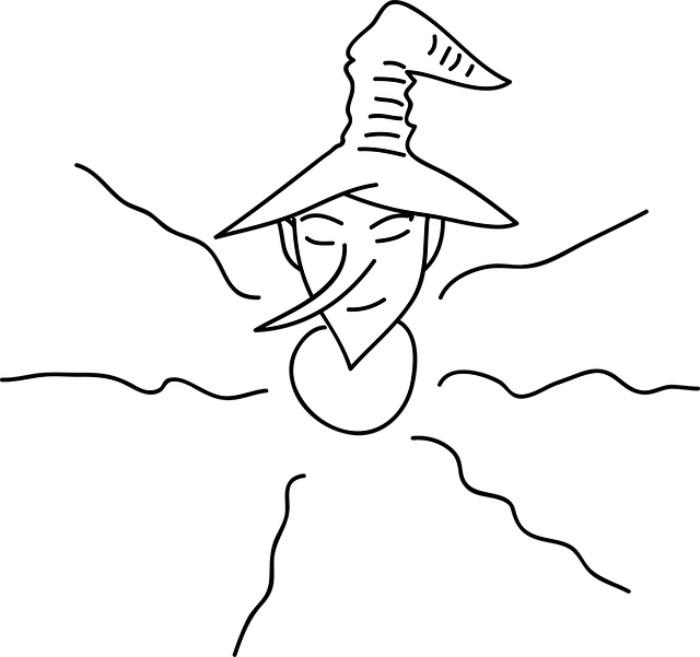 Free witch wizardry magic illustration