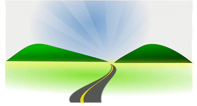Free greenery nature highway vector