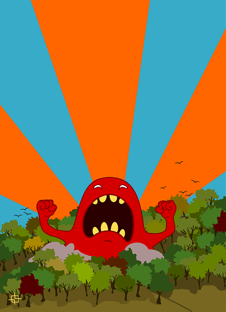 Free monster alien giant vector