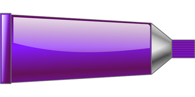 Free tube dye paint vector