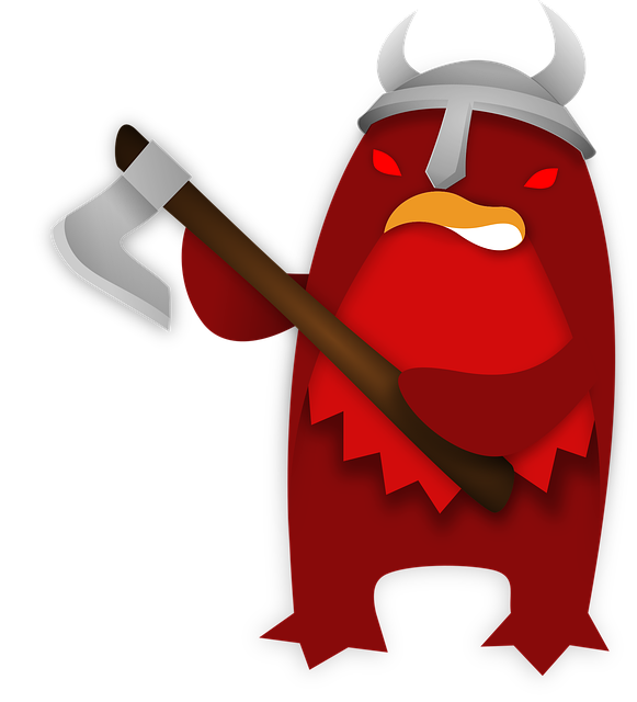 Free viking nature axe vector