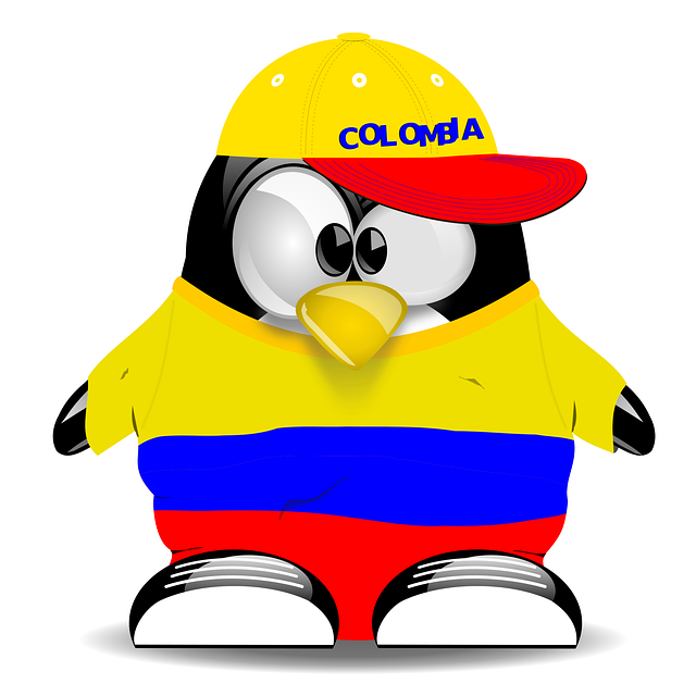 Free penguin colombia tux vector