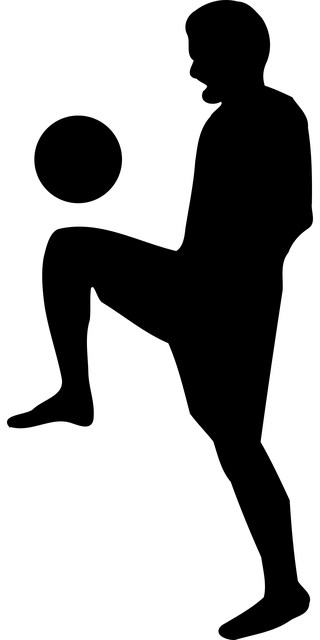Free soccer football dribble illustration