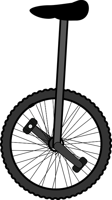 Free unicycle balance wheel illustration