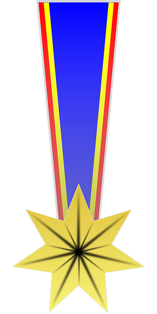 Free award medal ribbon vector
