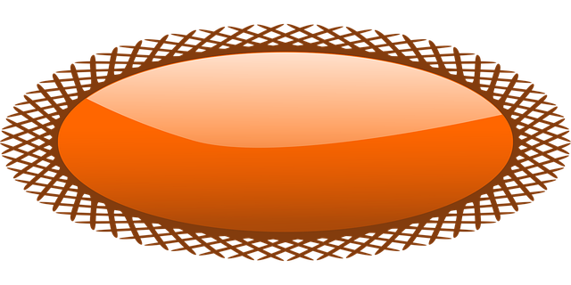Free ellipse badge glossy vector