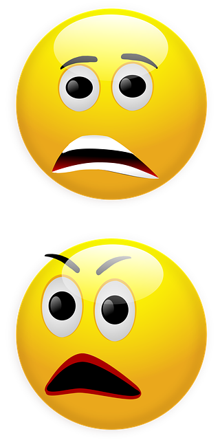 Free smiley fear anger vector
