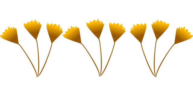 Free autumn fall flowers illustration