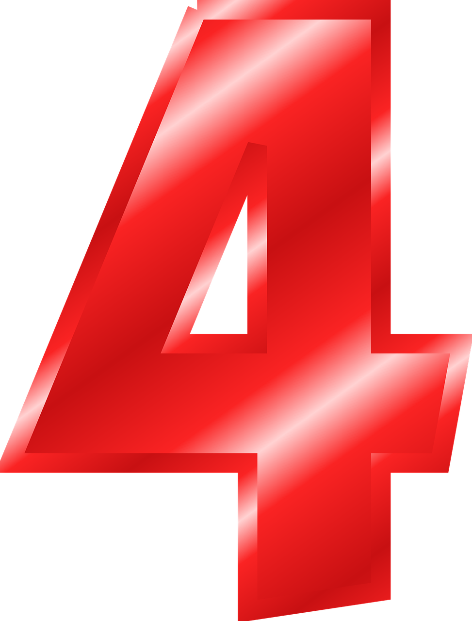 N mero 4 D gito Gr ficos Vectoriales Gratis En Pixabay