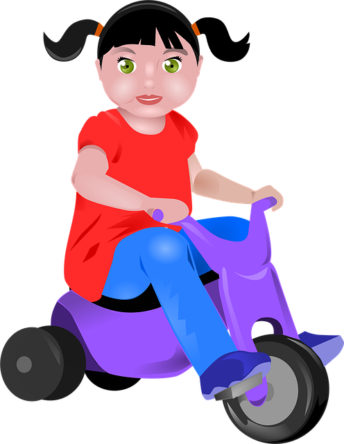 Free toddler tricycle trike illustration