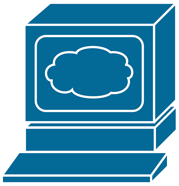Free cloud computer server vector