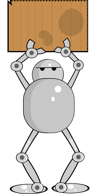 Free android robot protest vector