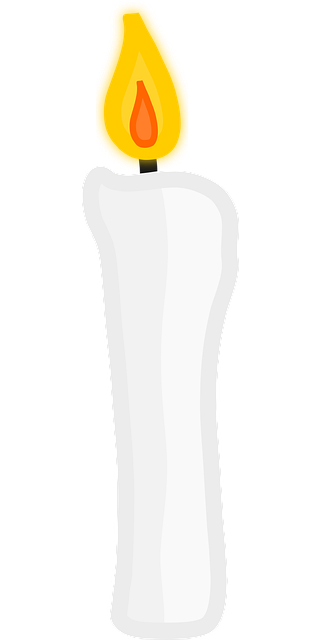 Free candle light fire illustration