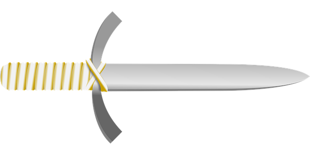 Free knife blade weapon vector