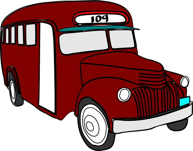 Free bus public transportation vector