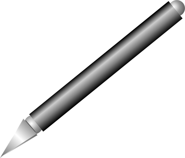 Free scalpel razor blade black vector