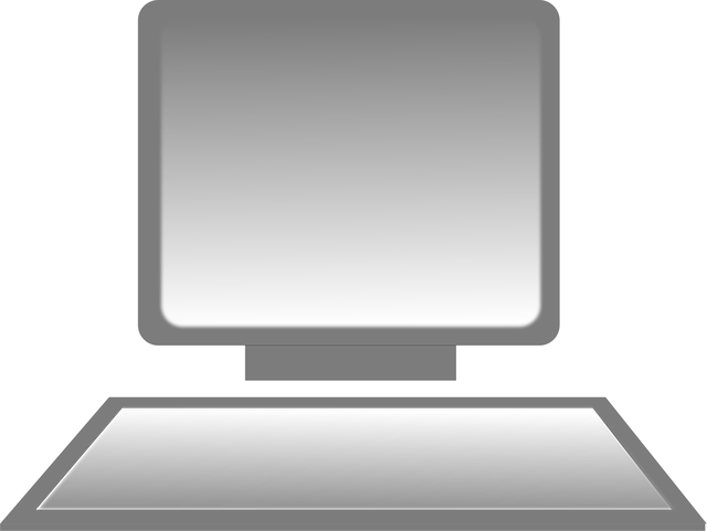 Free computer desktop workstation vector