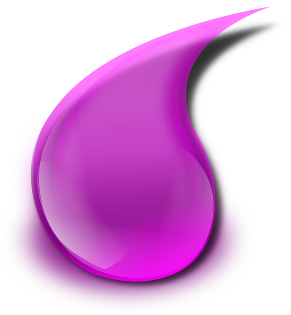 Free drop lilac slime vector