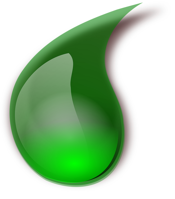 Free poison drop green illustration