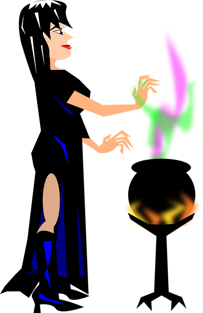 Free potion cauldron halloween vector
