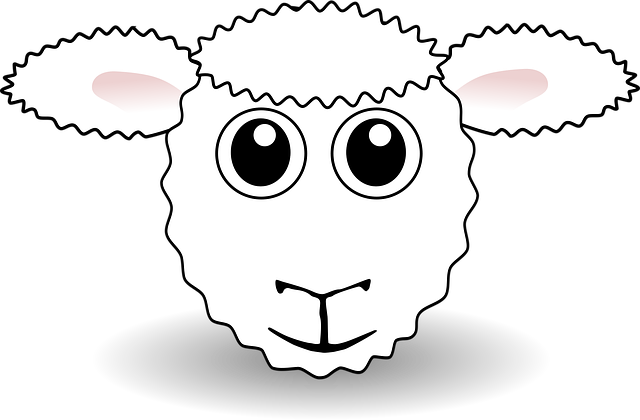 Free sheep farm animal agriculture vector
