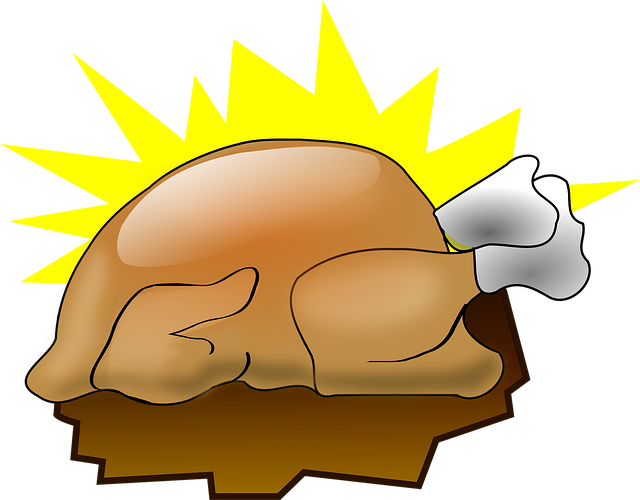 Free turkey roast broiler illustration
