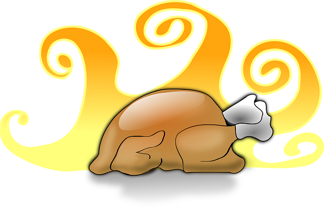 Free turkey roast broiler vector