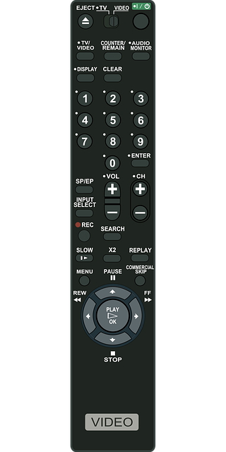 Free remote control recorder vcr vector