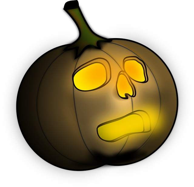 Free pumpkin halloween face vector