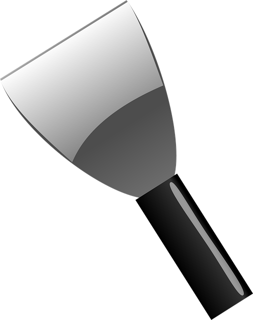 Free spattle scraper spreader illustration