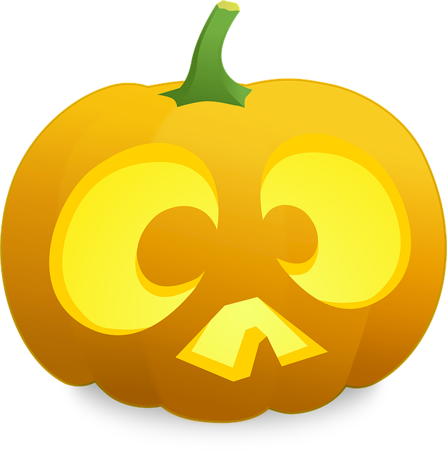 Free pumpkin halloween face vector