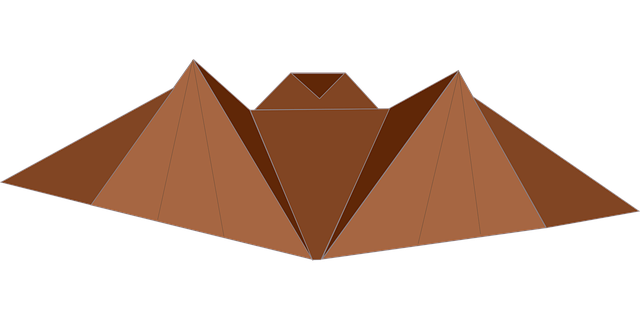 Free origami folding paper vector
