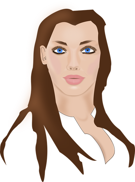 Free woman female blue vector