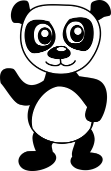 880+ Sketsa Gambar Hewan Panda HD Terbaru