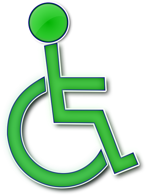 Free disabled wheelchair impaired vector