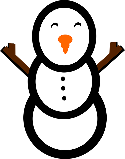 Download free HD stock image of Snowman Winter Free snowman winter simple vector