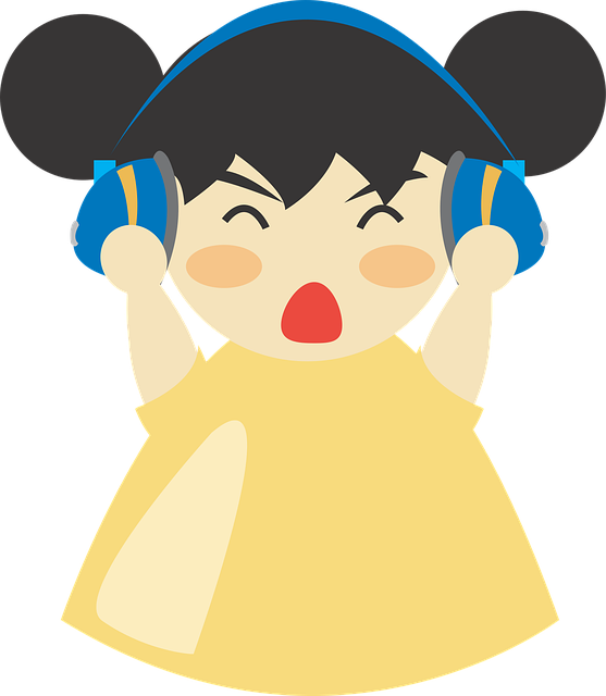 Auriculares, Sonido, Personaje, Niña