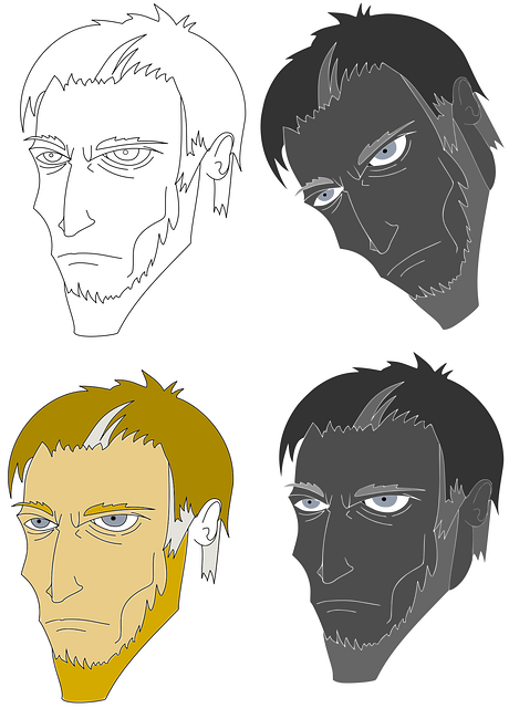Free men prehistoric neanderthaler illustration