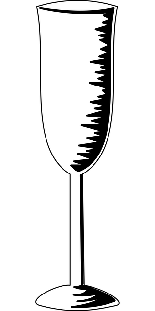 Free champagne glass dishes vector