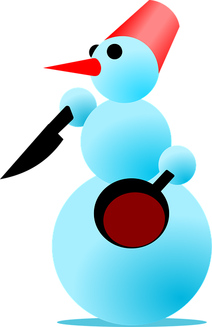 Free snowman nature killer vector