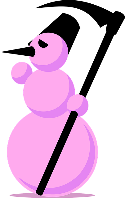 Free snowman nature reaper vector