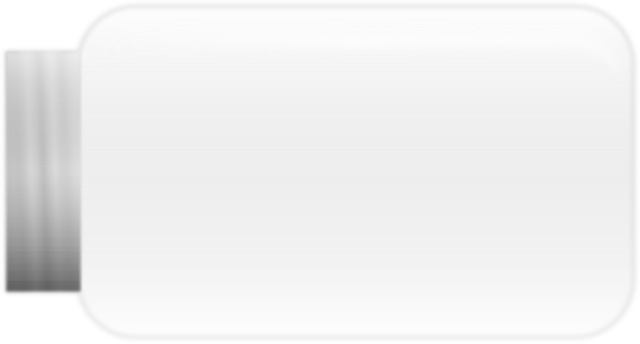 Free empty jar sideways vector