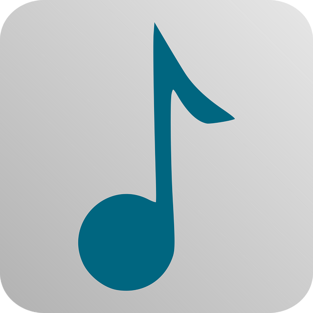 Free note music button illustration