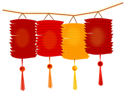 Lanterne chinoise en papier en forme de poupée russe
