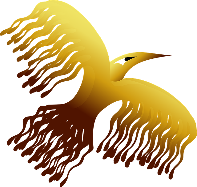 Free phoenix bird decorative vector