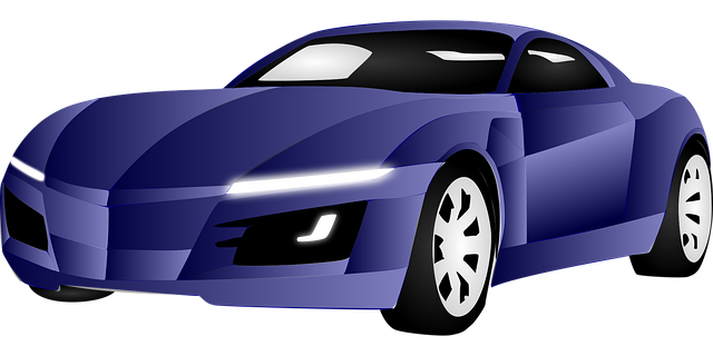 Free corvette racing car lilac vector