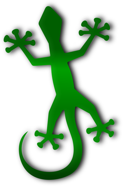 Free gecko animal jungle illustration