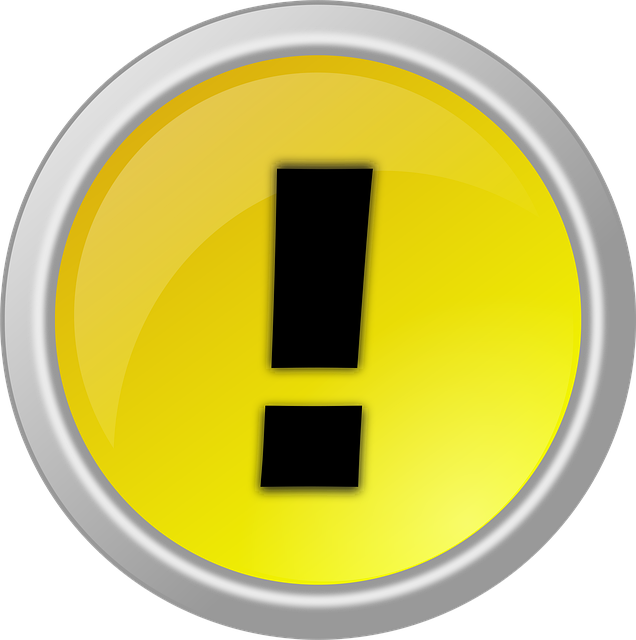 Uitroepteken, Aandacht, Alarmeren, Knop